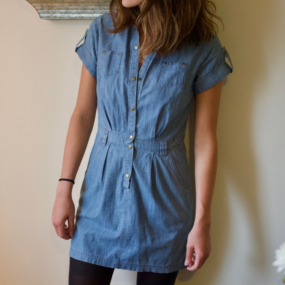 Urban Outfitters Denim Short Sleeve Dress